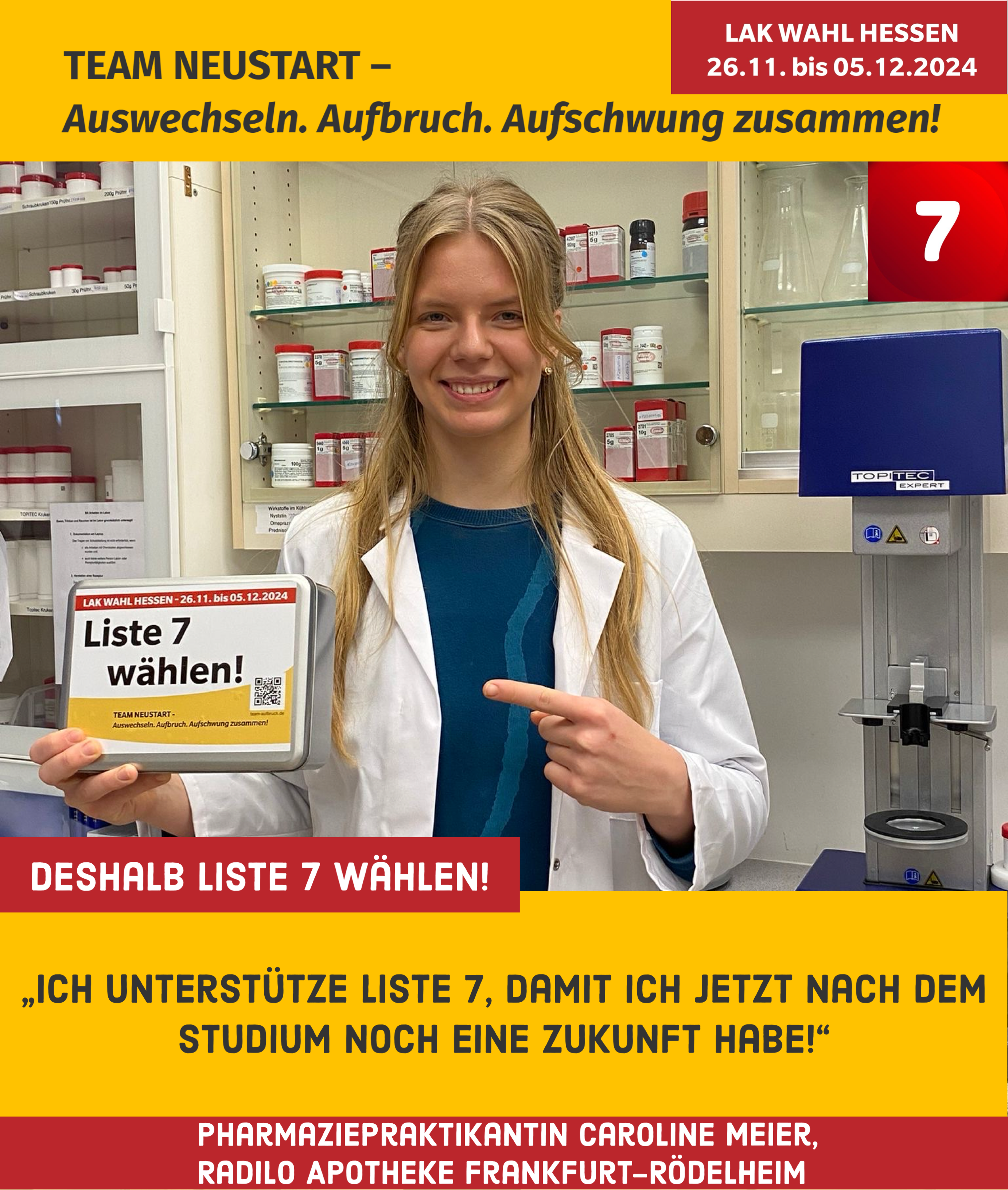 🫵 Wir sind Liste 7 – und das sind unsere Unterstützerinnen und Unterstützer! 