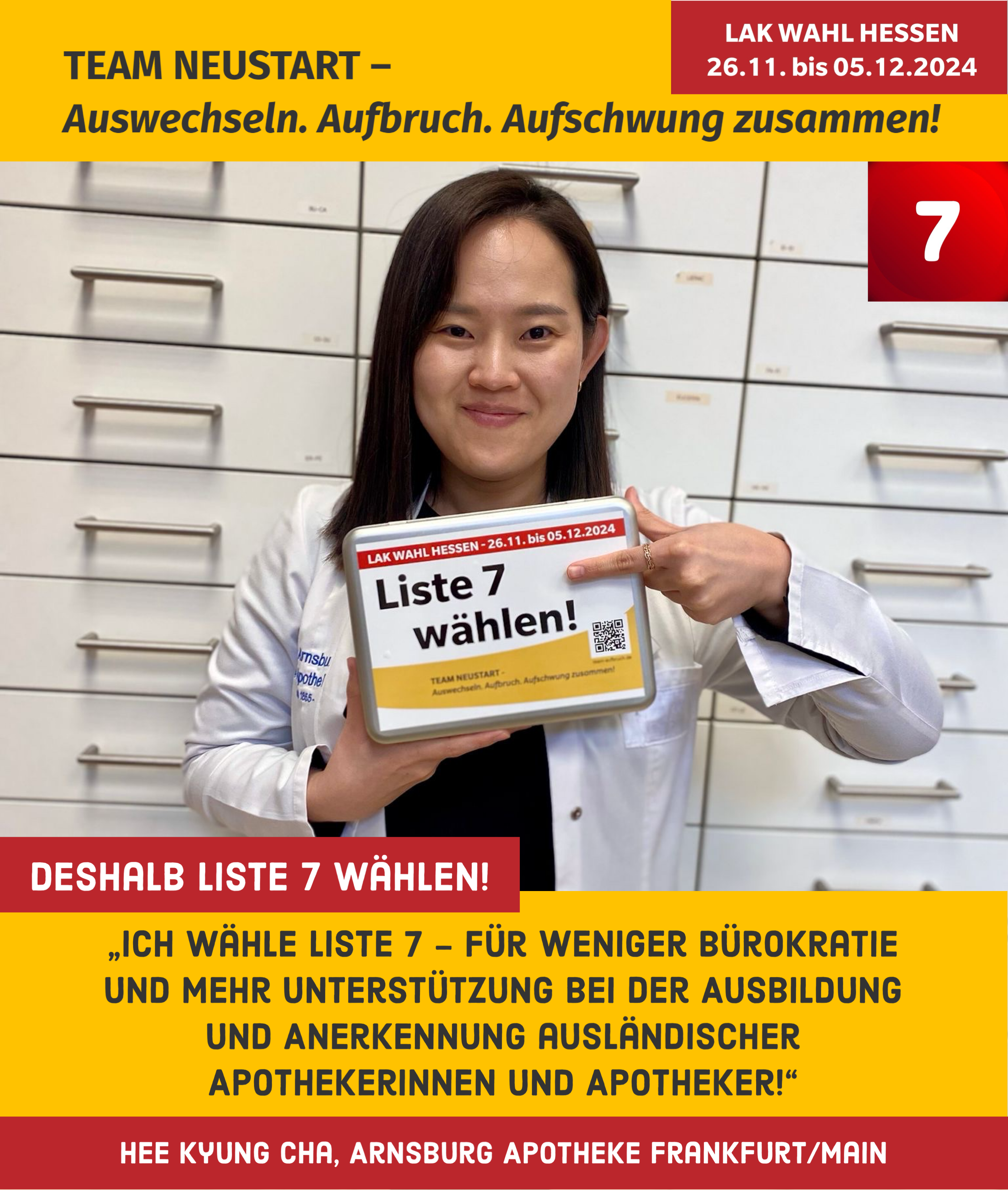Wir sind Liste 7 – und das sind unsere Unterstützerinnen und Unterstützer!
