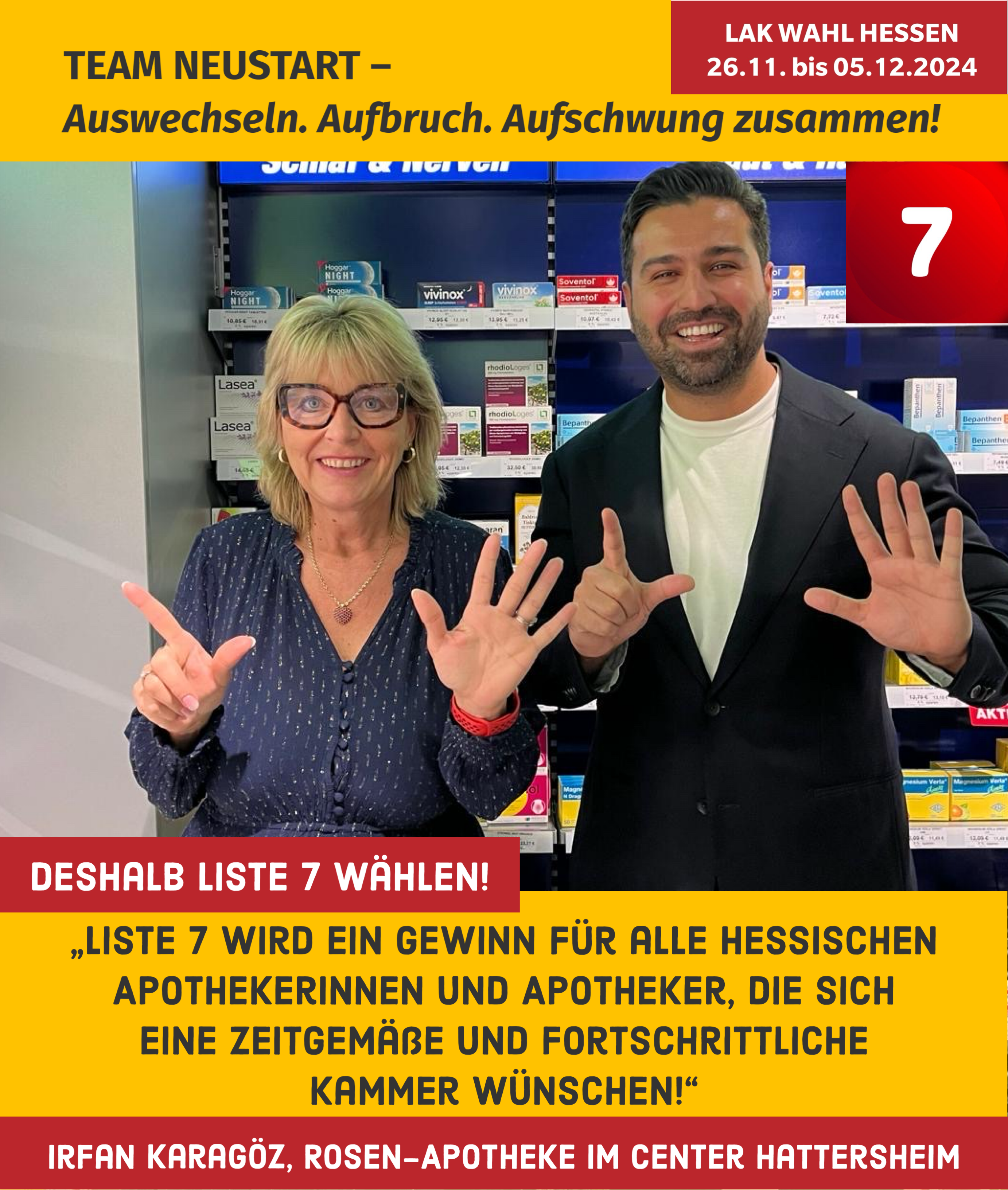 Wir sind Liste 7 – und das sind unsere Unterstützerinnen und Unterstützer!