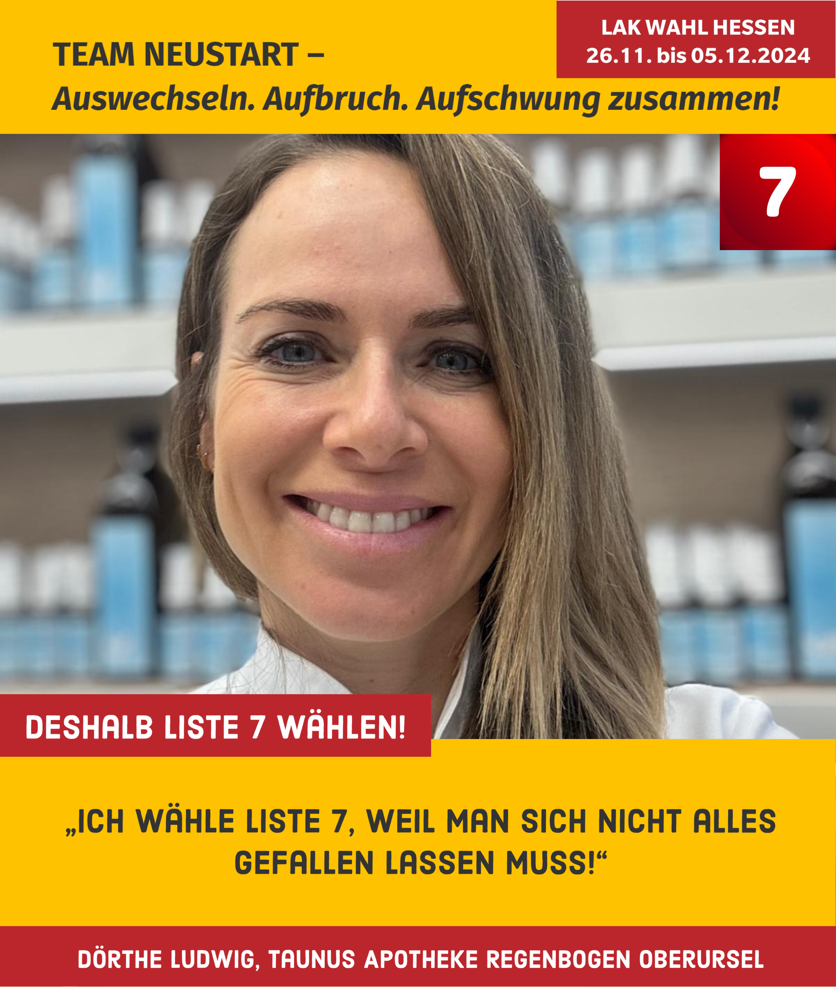 Wir sind Liste 7 – und das sind unsere Unterstützerinnen und Unterstützer!