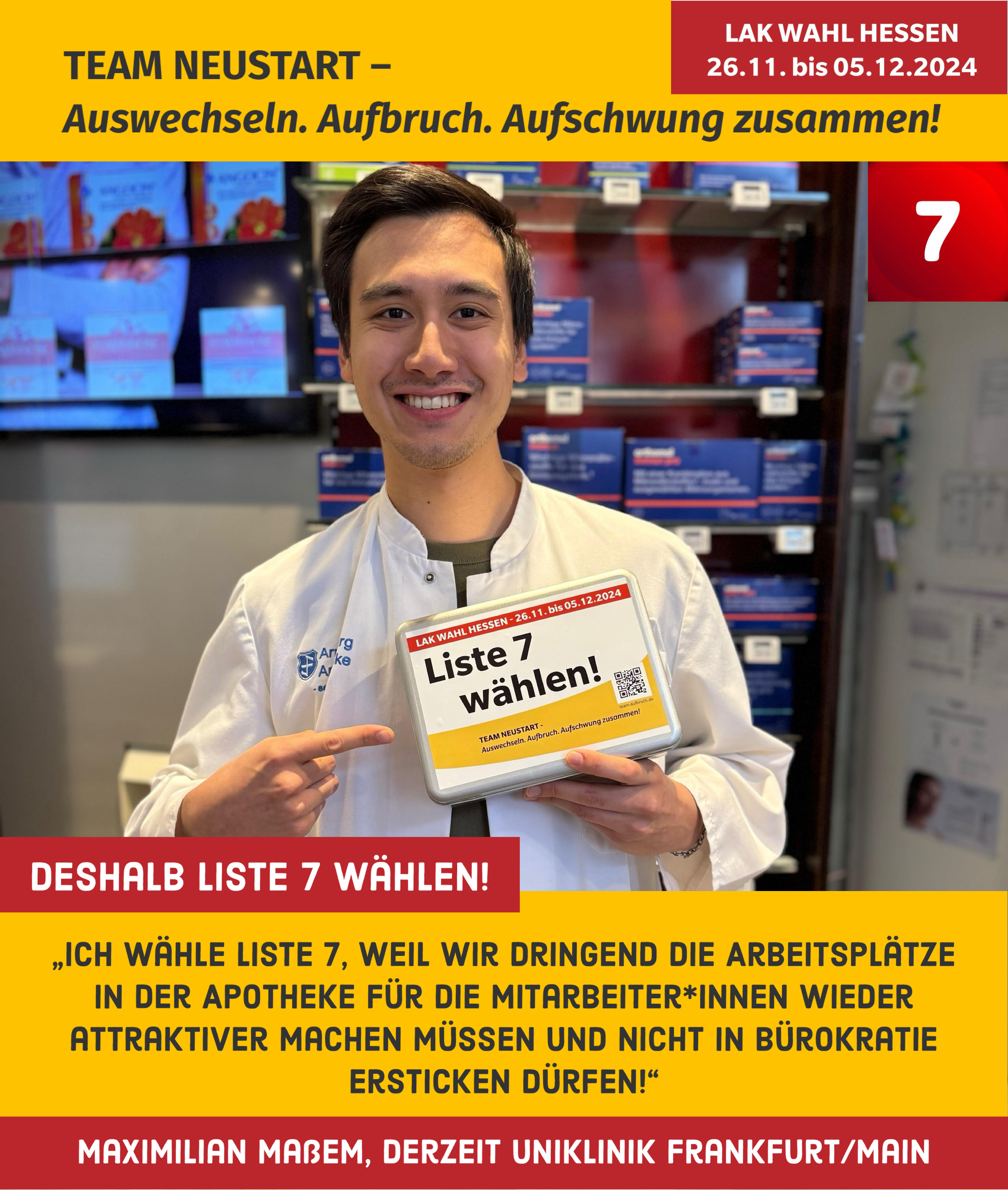 Wir sind Liste 7 – und das sind unsere Unterstützerinnen und Unterstützer!